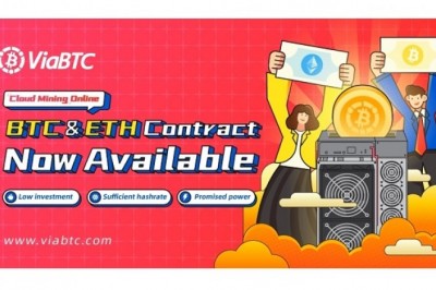 ViaBTC Launches New Cloud Mining Service with BTC and ETH Contracts Available
