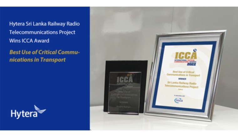 تكريم هيتيرا بجائزة الاتصالات الحرجة الدولية خلال معرض سي سي دبليو 2022