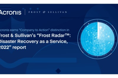 Acronis Recognized for Growth and Innovation on Frost & Sullivan’s Frost Radar™ for DRaaS