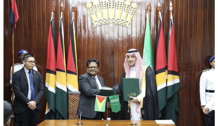 Saudi Fund for Development Signs Two Development Loan Agreements Worth $150 Million in Guyana