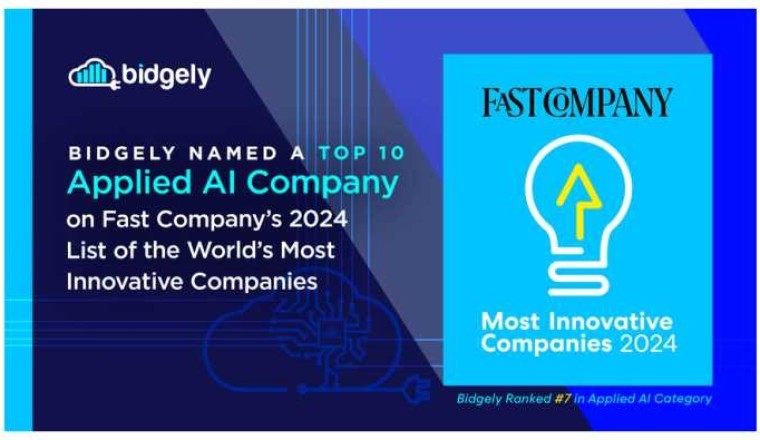 تم اختيار Bidgely ضمن أفضل 10 شركات تستخدم الذكاء الاصطناعي التطبيقي في قائمة Fast Company لعام 2024 للشركات الأكثر ابتكارًا في العالم