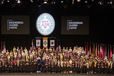 تحتفل تكساس إي أند أم في قطر ، الجامعة الشريكة لمؤسسة قطر بتكريم 144 مهندسًا من الخريجين الجدد