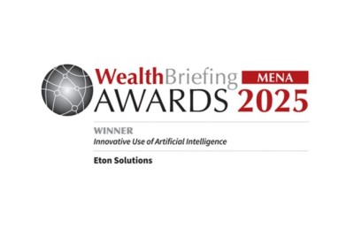 Eton Solutions Wins “Innovative Use of AI” Award for EtonAI at WealthBriefing MENA Awards 2025